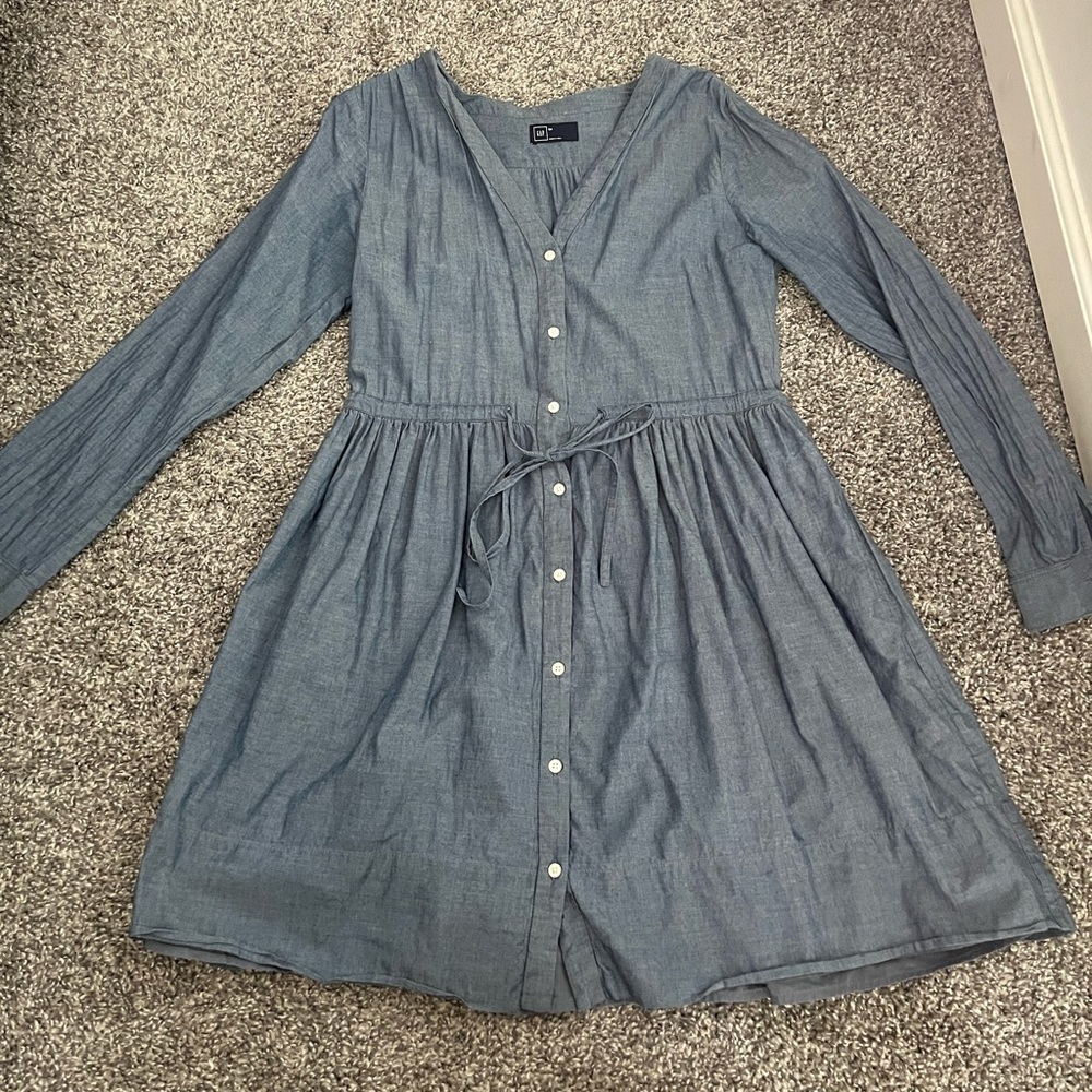 Denim Button Down Dress